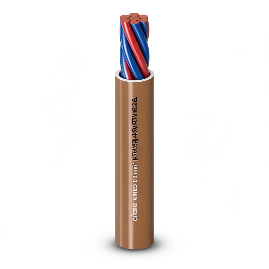 Stranded Electric Wire 450/750 Volts, Copper Conductor, PVC Insulated, 2.5mm Size, 300 feet Length | Al Fanar