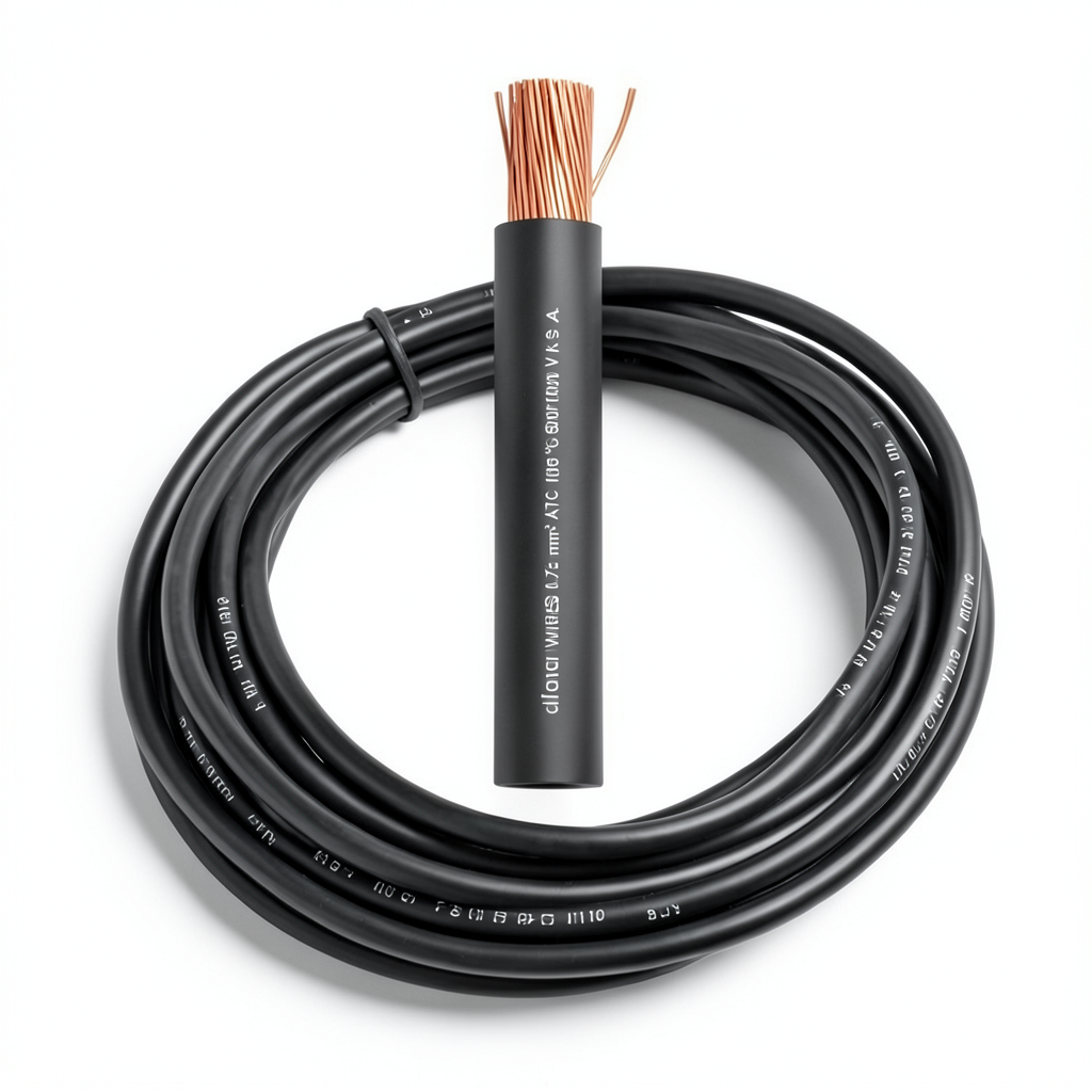 Flexible Single Copper Wire 240mm² 600/1000V PVC Insulated Black | Al Fanar