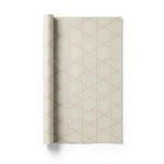 Wall Decoration Geometric Design 10m x 0.53m Beige, Model 17463
