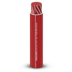سلك كهرباء نحاس شعر مطلي بالقصدير معزول PVC، مقاس 0.5mm²، 600/1000 فولت، لون أحمر | شركة الفنار