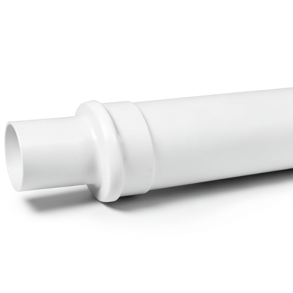 UPVC Plastic Pipe for Sewerage Systems PN 12.5 Bar Outside Diameter 25 mm Thickness 1.5 mm White Color