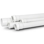 أنابيب بلاستيك UPVC لأنظمة الصرف الصحي ضغط 12.5 بار قطر خارجي 40 مم سماكة 2.4 مم لون أبيض