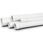 أنابيب UPVC لأنظمة الصرف الصحي ضغط 12.5 بار قطر خارجي 50 ملم سماكة 3.0 ملم لون أبيض