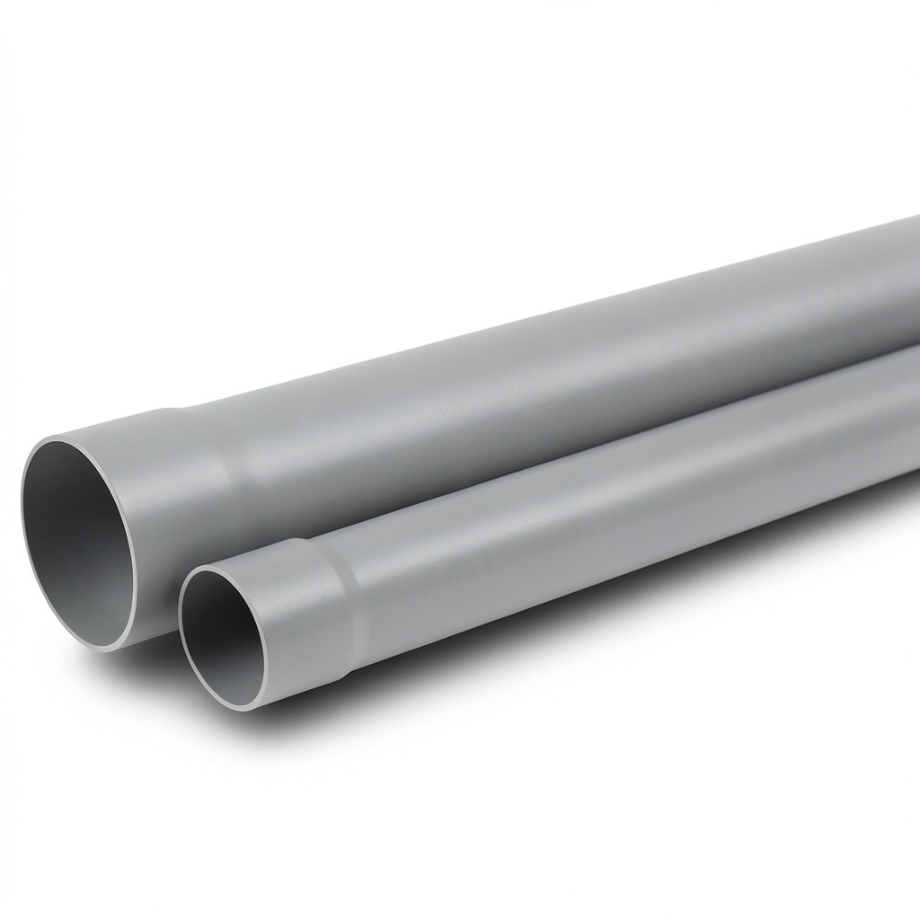 UPVC Plastic Pipe SDR 17 25 mm OD 1.5 mm Thickness Gray