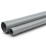 أنابيب بلاستيك UPVC ضغط 12.5 بار قطر خارجي 40 ملم سمك 2.4 مم لون رمادي