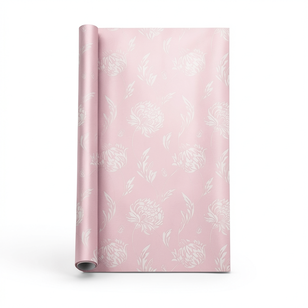 Holland Wallpaper Floral Design 10 m x 0.53 m, Pink Color, Model 17482
