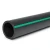 HDPE Polyethylene Pipe 10 Bar Pressure PE 80, 200 mm OD SDR 13.6 Black with Green Stripes - Image 1