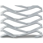 Hot Rolled Expanded Metal Sheet Momawaj Shape Wire Diameter 4.8 mm Size 2.44×3 m