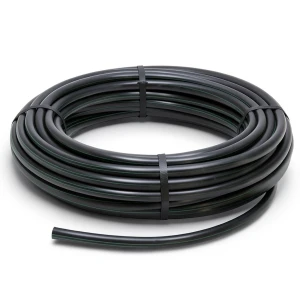 لفة أنابيب HDPE ضغط 10 بار [PE 80] قطر خارجي 140 مم SDR 13.6 لون أسود