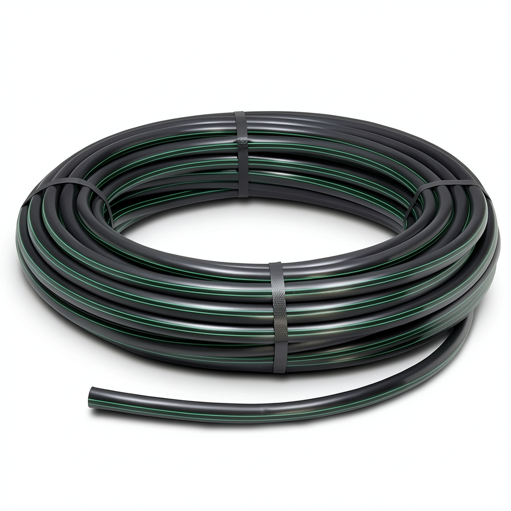 HDPE Polyethylene Coil Pipe Nominal Pressure 12.5 Bar PE 80 OD 25 mm SDR 11 Black