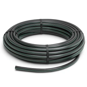 لفة أنابيب بلاستيك HDPE ضغط 12.5 بار PE 80 قطر خارجي 32 مم SDR 11 لون أسود