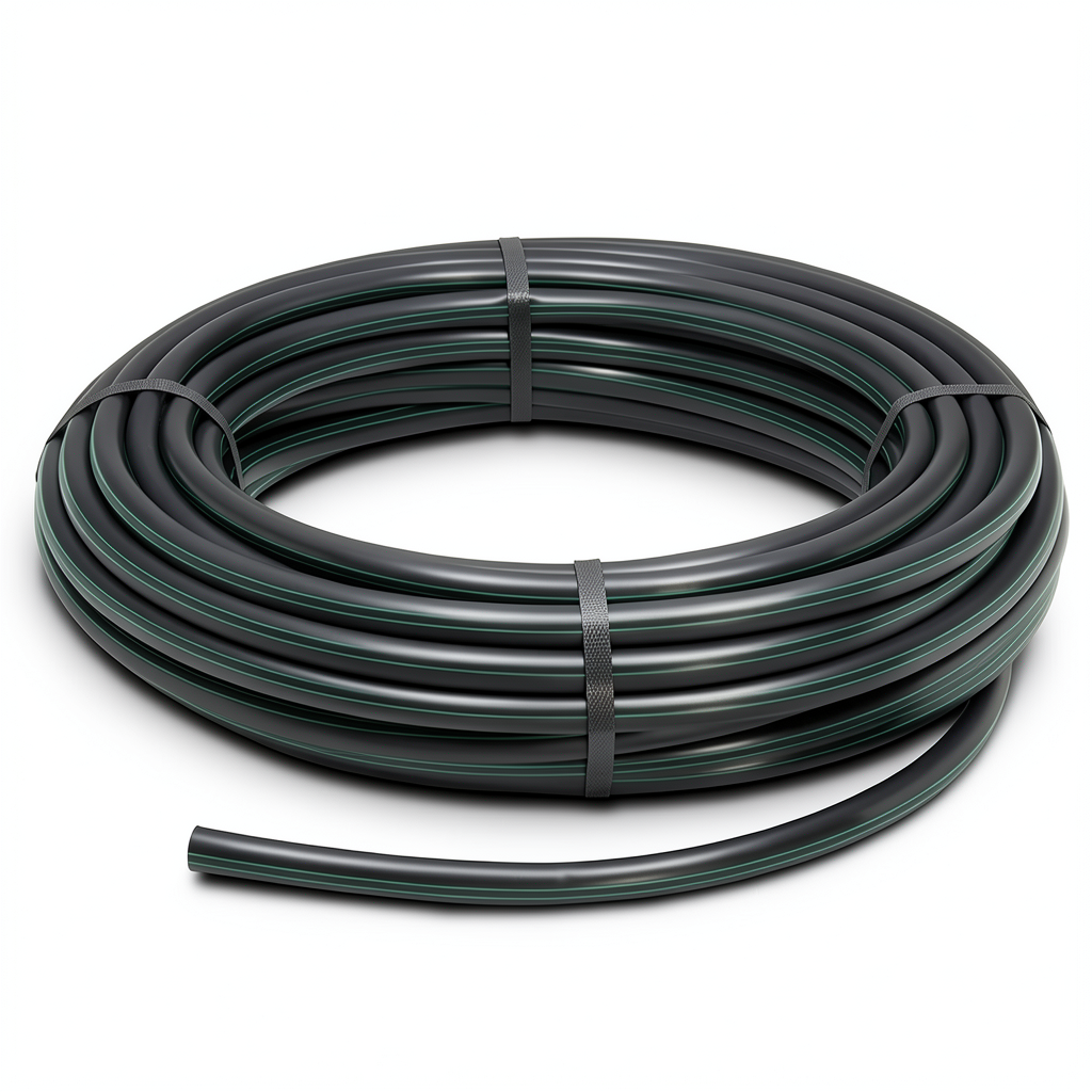 HDPE Polyethylene Coil Pipe Nominal Pressure 12.5 Bar PE 80 OD 63 mm SDR 11 Black