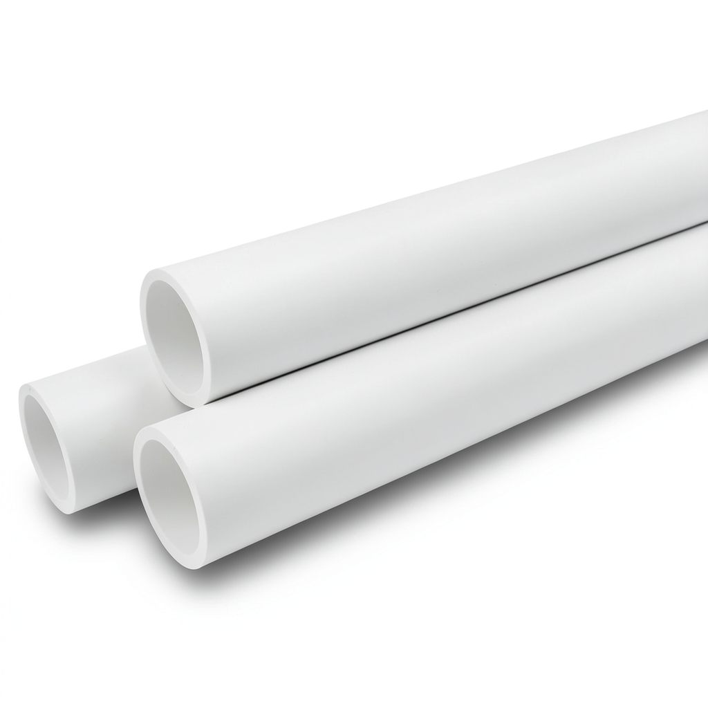 UPVC Pipes Sewage Systems Outside Diameter 110 mm Thickness 3.2 mm White