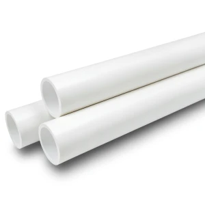 UPVC Pipes Sewage Systems Outside Diameter 400 mm Thickness 11.7 mm White