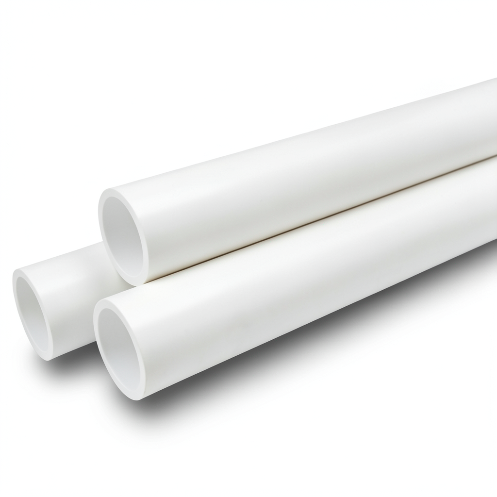 UPVC Pipes Sewage Systems Outside Diameter 400 mm Thickness 11.7 mm White