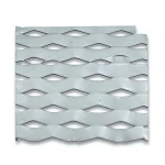 Hot Rolled Expanded Metal Mesh Drie Design Thickness 1.5 mm Width 1.22 M Length 1 M