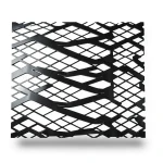 Hot Rolled Expanded Metal Mesh Momawaj Design Thickness 1.7 mm Size 2.44×1 m