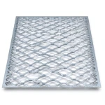Galvanised Steel Expanded Metal Mesh Bahri Thickness 1.8 mm Width 2.44 meter Length 4 meter