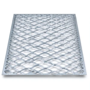 Galvanised Steel Expanded Metal Mesh Bahri Thickness 1.8 mm Width 2.44 meter Length 4 meter