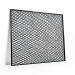 Hot Rolled Expanded Metal Momawaj Thickness 1.8 mm Size 2.44×3 m Black Steel