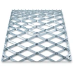 Galvanised Steel Expanded Metal Mesh Bahri Thickness 2 mm Width 2.44 m Length 4 m