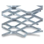 Galvanised Steel Expanded Metal Mesh Bahri Thickness 2.3 mm Width 2.44 m Length 4 m