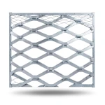 Galvanised Steel Expanded Metal Mesh Bahri Thickness 2.7 mm Width 2.44 m Length 4 m