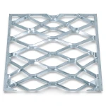 Galvanised Steel Expanded Metal Mesh Bahri Thickness 1.2 mm Width 2.44 m Length 5 m