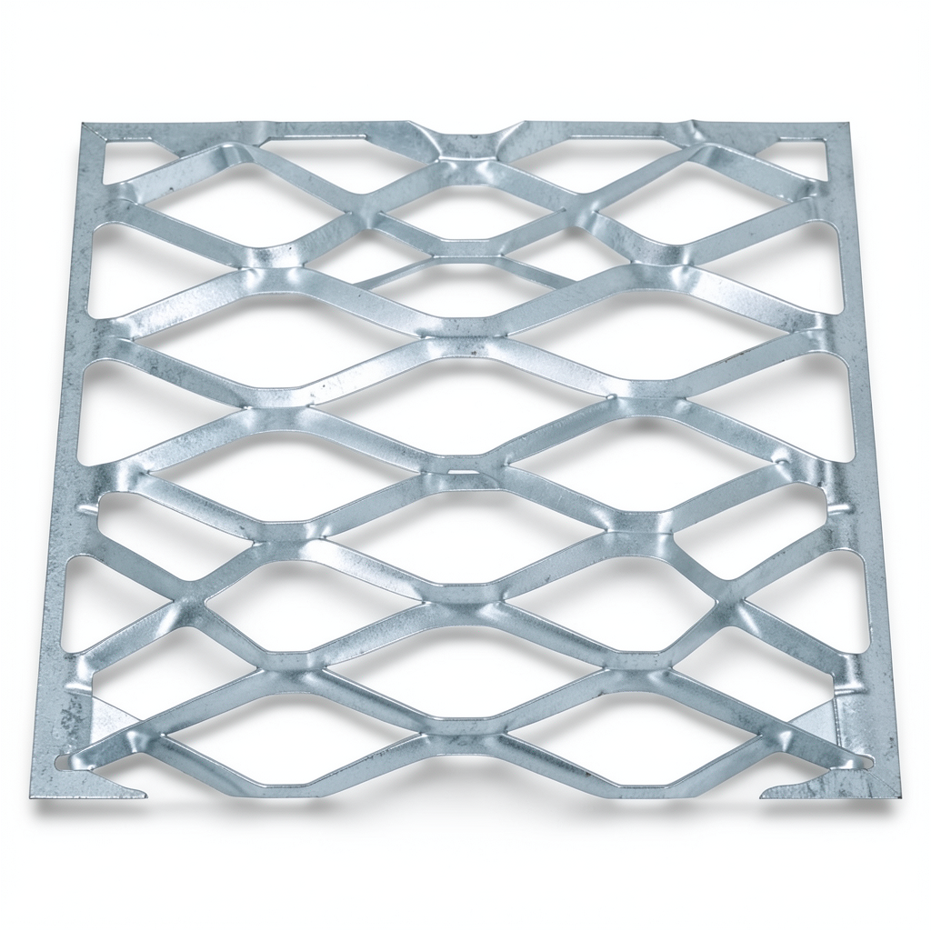 Galvanised Steel Expanded Metal Mesh Bahri Thickness 1.2 mm Width 2.44 m Length 5 m