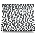 Hot Rolled Expanded Metal Momawaj Thickness 1.8 mm Size 2.44×2 m Black Steel