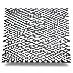شبك بقلاوة حديد اسود مموج سماكة 1.8 mm مقاس 2.44×2 meter