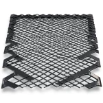 Hot Rolled Expanded Mesh Momawaj Wire Diameter 1.8 mm Size 2.44×5 m Black Steel
