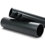 أنابيب بلاستيك HDPE ضغط 10 بار PE 80 قطر خارجي 250 مم لون أسود