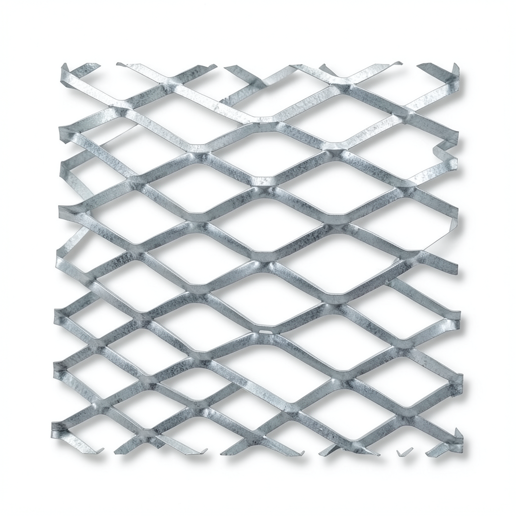 Galvanised Steel Expanded Metal Mesh Bahri Thickness 1.2 mm Width 2.44 m Length 6 m