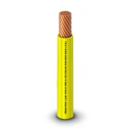 كابل نحاس THHN/THWN معزول PVC 105 درجة مئوية مقاس 8.37 مم² قطر 5.5 مم 600 فولت طول 500 قدم لون أصفر | شركة الفنار