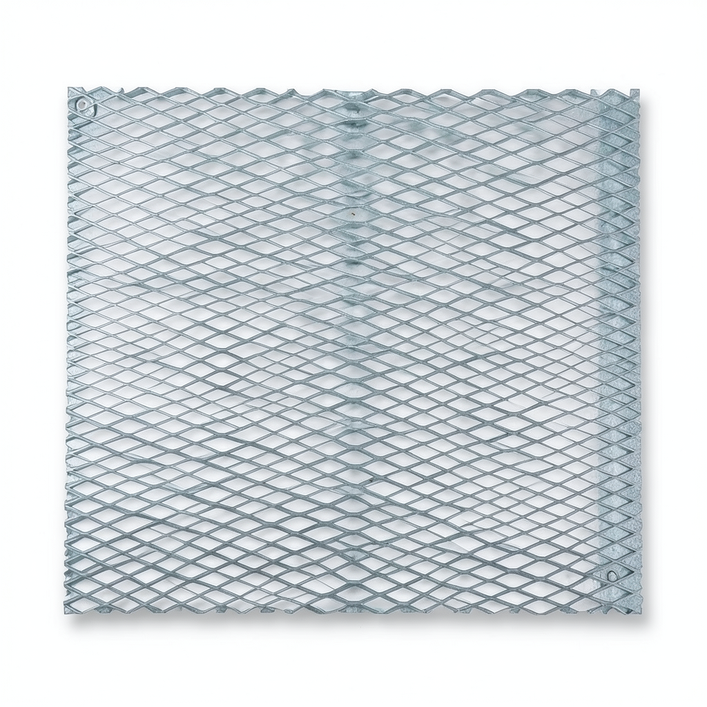 Galvanised Steel Expanded Metal Mesh Bahri Thickness 1.7 mm Width 2.44 m Length 6 m