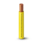 كابل نحاس THHN/THWN معزول PVC 105°C مقاس 2.08 مم² 600 فولت طول 500 قدم أصفر | شركة الفنار