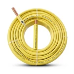 كابل نحاس THHN/THWN معزول PVC 105°C مقاس 5.26 مم² 600 فولت طول 500 قدم أصفر | شركة الفنار