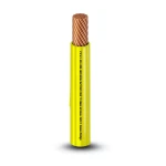 كابل نحاس THHN/THWN معزول PVC 105°C مقاس 1.31 مم² قطر 2.5 مم 600 فولت طول 500 قدم أصفر | شركة الفنار