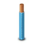 كابل نحاس THHN/THWN عزل PVC 105°C مقاس 5.26 مم² قطر 4.2 مم 600 فولت طول 300 قدم أزرق PVC 105 | شركة الفنار