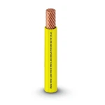 كابل نحاس THHN/THWN معزول PVC 105°C مقاس 5.26 مم² قطر 4.2 مم 600 فولت طول 500 قدم لون أصفر | شركة الفنار