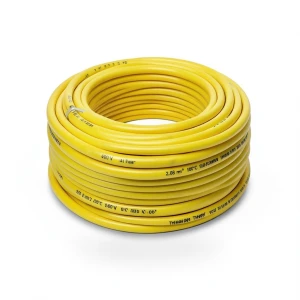 كابل نحاس THHN/THWN عزل PVC 105°C مقاس 2.08 مم² قطر 2.7 مم 600 فولت طول 500 قدم أصفر | شركة الفنار