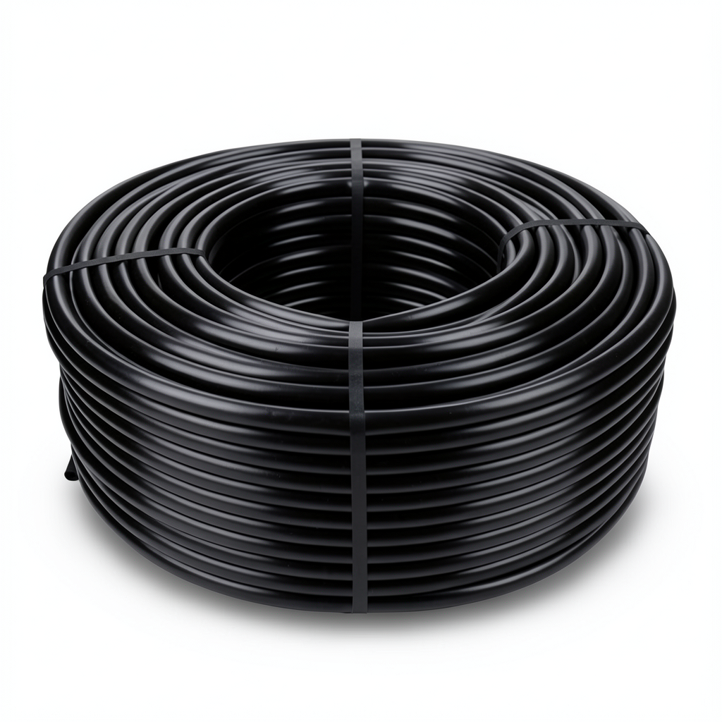 أنبوب HDPE ضغط 10 بار SDR 11 PE 80 قطر خارجي 75 مم لون أسود