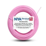 لفة سلك كهرباء 6mm 450/750V NYA، نحاس مجدول، معزول PVC 90°C، زهرى | شركة كابلات الشرقية للصناعة