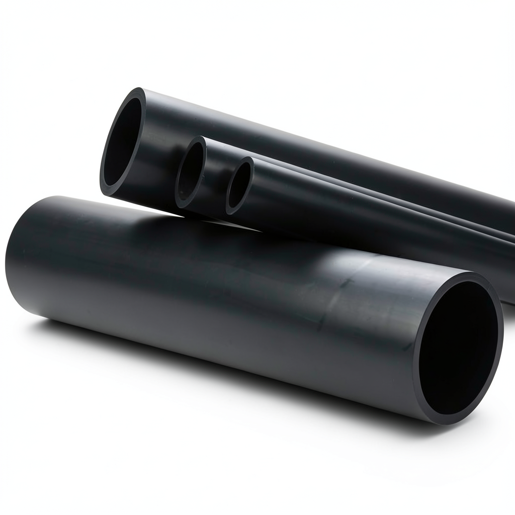 High Density Polyethylene Pipe PN 3.2 Bar PE 80 Outside Diameter 630 mm Thickness 19.3 mm Black Color