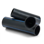 مواسير بلاستيك HDPE ضغط اسمي 3.2 بار PE 80 قطر خارجي 900 ملم سمك 27.6 ملم اسود
