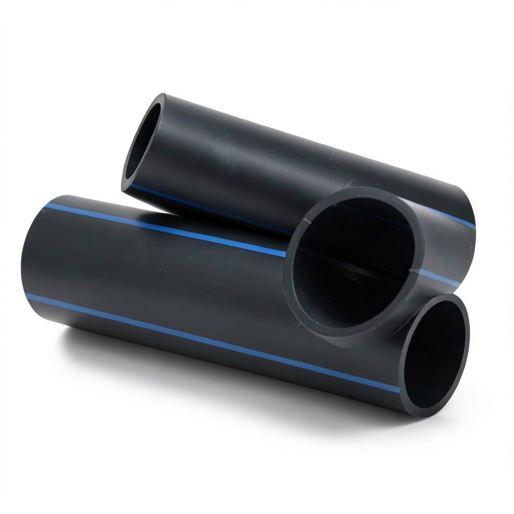 مواسير بلاستيك HDPE ضغط اسمي 3.2 بار PE 80 قطر خارجي 900 ملم سمك 27.6 ملم اسود