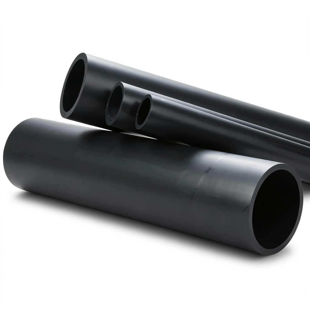 مواسير HDPE ضغط 3.2 بار PE 80 قطر خارجي 1200 ملم سماكة 36.7 ملم اسود