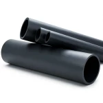 HDPE Plastic Pipe PN 10 Bar PE 80 OD 250 mm Black Color