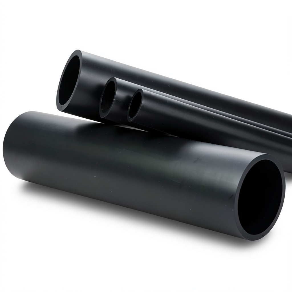 مواسير HDPE ضغط 10 بار PE 80 قطر خارجي 315 مم لون اسود